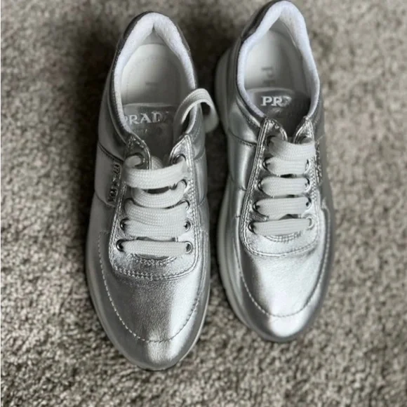 NWT Prada Size 5 Sneakers. - Picture 2 of 5